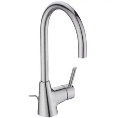 Waschtischarmatur aus Chrom mit hohem Auslauf und Hebel. Ideal Standard, funktionales Design für moderne Badezimmer.